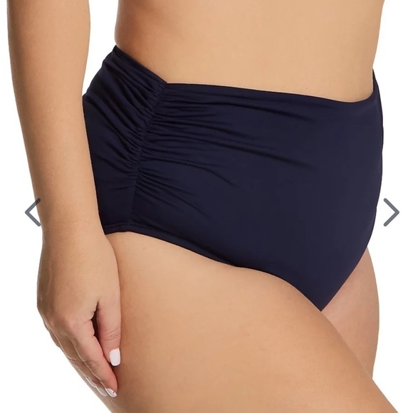 Anne Cole Live in Color Convertible Swim Bottom Navy Plus Size 20W - Picture 8 of 10